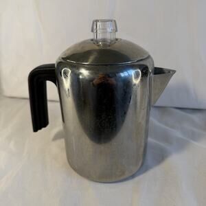 Faberware Stove Top Stainless Steel Percolator Model L7680 Classic Series